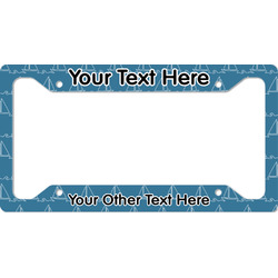 Rope Sail Boats License Plate Frame (Personalized)