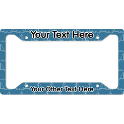 Rope Sail Boats License Plate Frame (Personalized)