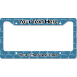 Rope Sail Boats License Plate Frame - Style B (Personalized)