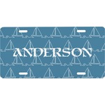 Rope Sail Boats Front License Plate (Personalized)