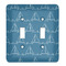Rope Sail Boats Light Switch Cover (2 Toggle Plate)
