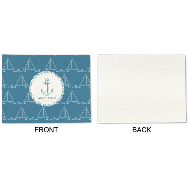 Rope Sail Boats Linen Placemat - APPROVAL Single (single sided)