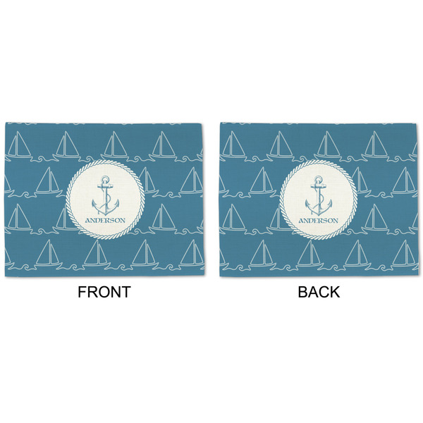 Rope Sail Boats Linen Placemat - APPROVAL (double sided)