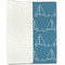 Rope Sail Boats Linen Placemat - Folded Half
