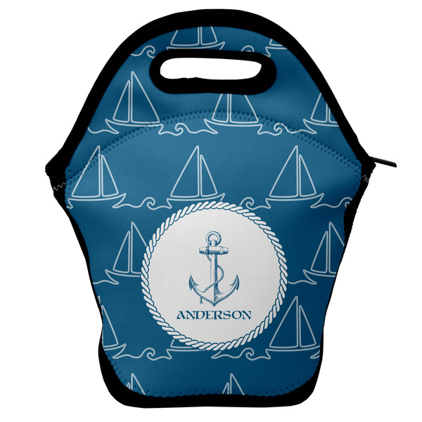 Custom Rope Sail Boats Lunch Bag w/ Name or Text