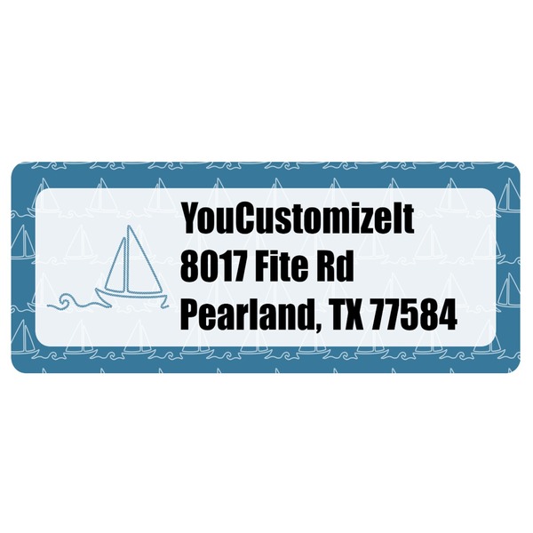 Custom Rope Sail Boats Return Address Labels (Personalized)