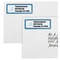 Rope Sail Boats Mailing Labels - Double Stack Close Up
