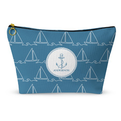 Rope Sail Boats Makeup Bag - Large - 12.5"x7" (Personalized)