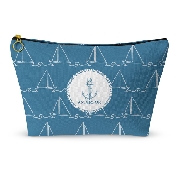 Custom Rope Sail Boats Makeup Bag (Personalized)