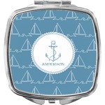 Rope Sail Boats Compact Makeup Mirror (Personalized)
