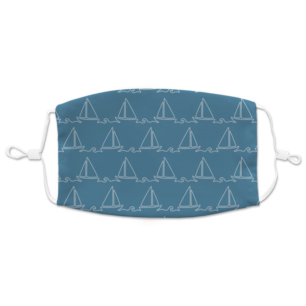Custom Rope Sail Boats Adult Cloth Face Mask - XLarge