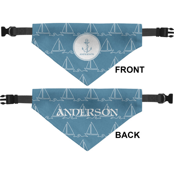 Rope Sail Boats Medium Dog Bandana Approval