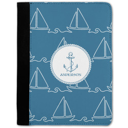 Rope Sail Boats Notebook Padfolio - Medium w/ Name or Text