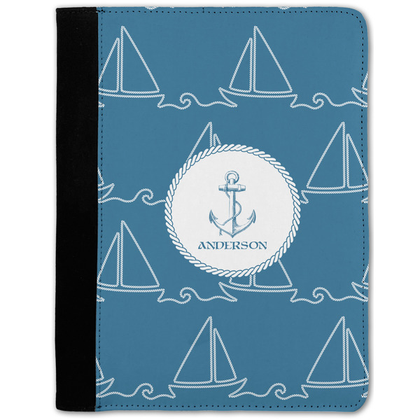 Custom Rope Sail Boats Notebook Padfolio w/ Name or Text