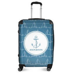 Rope Sail Boats Suitcase - 24" Medium - Checked (Personalized)