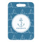 Rope Sail Boats Metal Luggage Tag - Front Without Strap