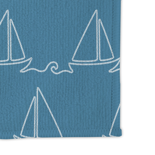 Rope Sail Boats Microfiber Dish Rag - DETAIL