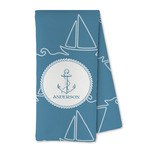 Rope Sail Boats Kitchen Towel - Microfiber (Personalized)