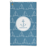 Rope Sail Boats Microfiber Golf Towel - Large (Personalized)
