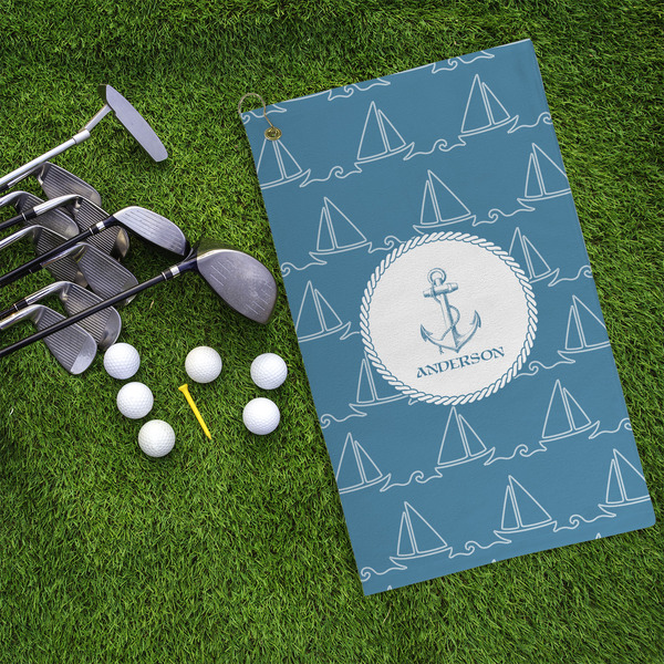 Rope Sail Boats Microfiber Golf Towels - LIFESTYLE