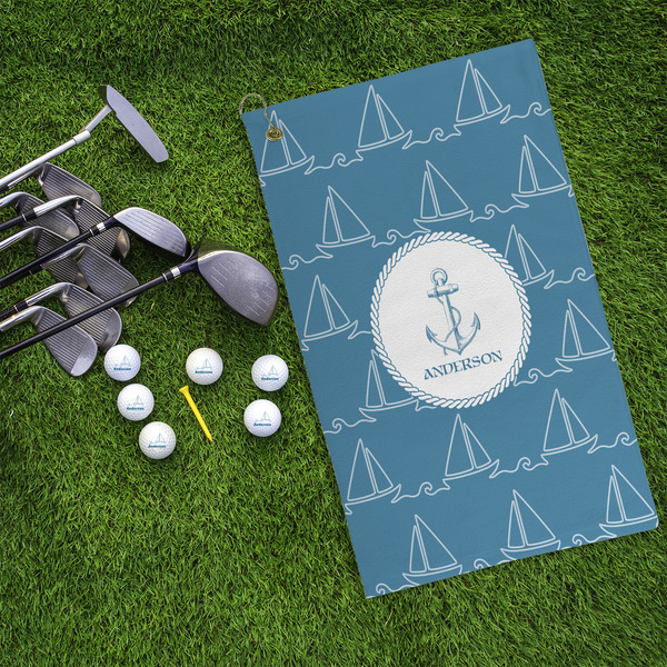 Rope Sail Boats Microfiber Golf Towels - LIFESTYLE