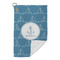 Rope Sail Boats Microfiber Golf Towels Small - FRONT FOLDED