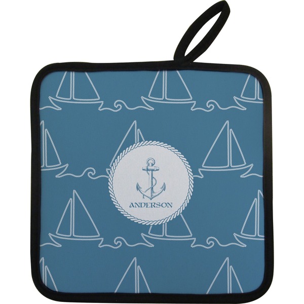 Rope Sail Boats Neoprene Pot Holder