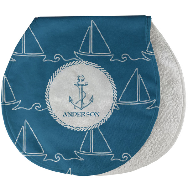 Rope Sail Boats New Baby Burp Folded