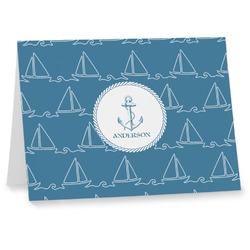 Rope Sail Boats Note cards (Personalized)