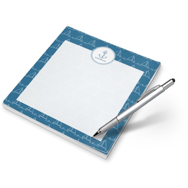Custom Rope Sail Boats Notepad (Personalized)