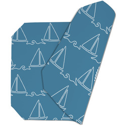 Rope Sail Boats Dining Table Mat - Octagon (Double-Sided) w/ Name or Text