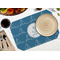 Rope Sail Boats Octagon Placemat - Single front (LIFESTYLE) Flatlay