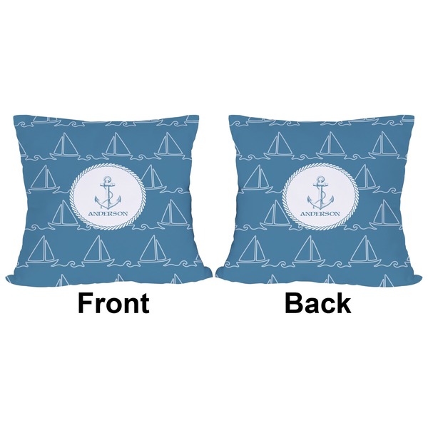 Rope Sail Boats Outdoor Pillow - 20x20