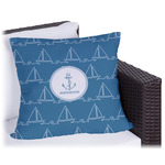 Rope Sail Boats Outdoor Pillow - 20" (Personalized)