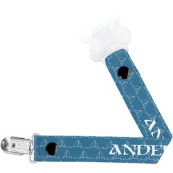 Rope Sail Boats Pacifier Clips (Personalized)