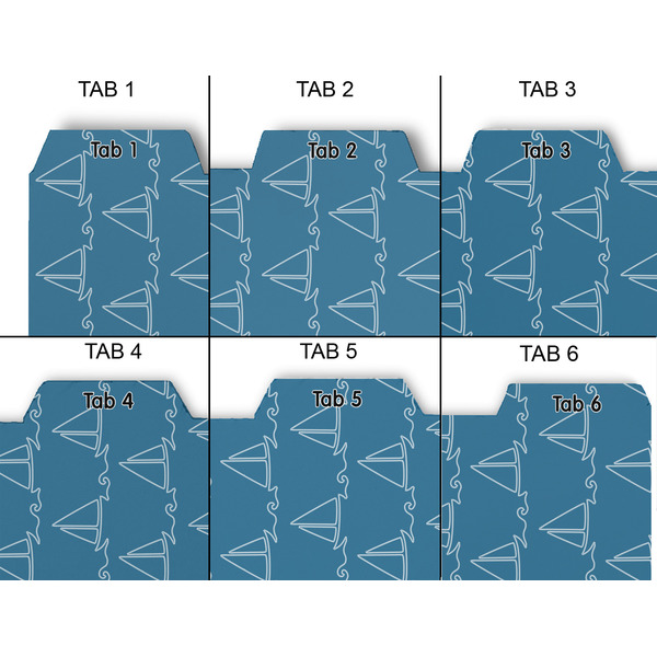Rope Sail Boats Page Dividers - Set of 6 - Approval