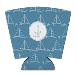 Rope Sail Boats Party Cup Sleeve - with Bottom (Personalized)