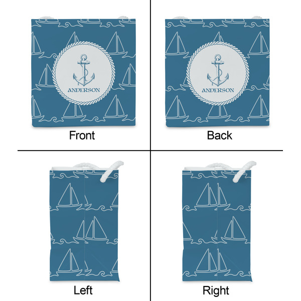 Rope Sail Boats Party Favor Gift Bag - Gloss - Approval