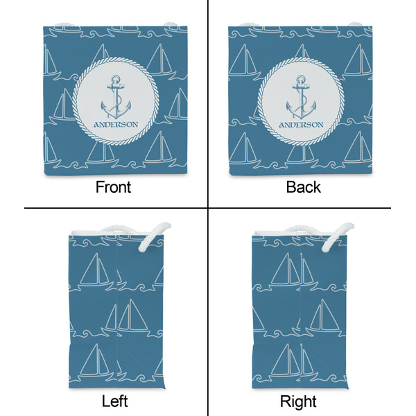 Rope Sail Boats Party Favor Gift Bag - Matte - Approval
