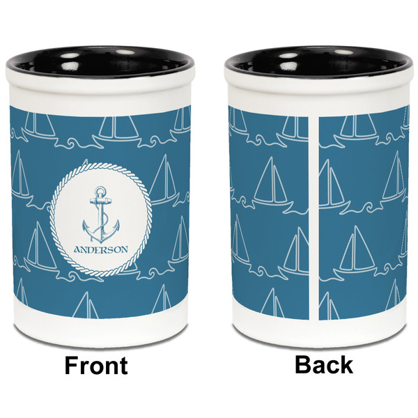 Rope Sail Boats Pencil Holder - Black - approval