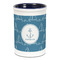 Rope Sail Boats Ceramic Pencil Holders - Blue
