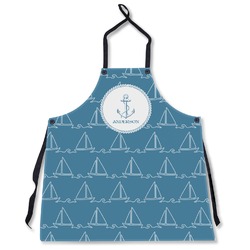 Rope Sail Boats Apron Without Pockets w/ Name or Text