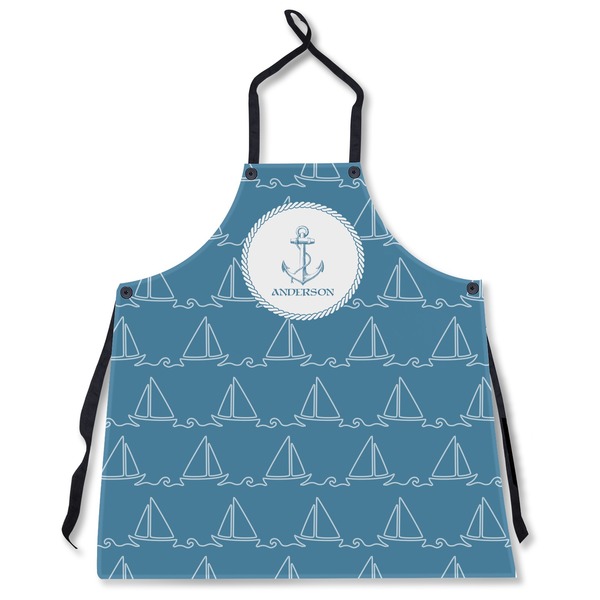 Custom Rope Sail Boats Apron Without Pockets w/ Name or Text