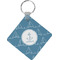 Rope Sail Boats Personalized Diamond Key Chain