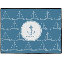 Rope Sail Boats Door Mat - 24"x18" (Personalized)