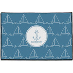 Rope Sail Boats Door Mat - 36"x24" (Personalized)
