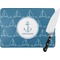Rope Sail Boats Personalized Glass Cutting Board