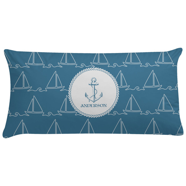 Custom Rope Sail Boats Pillow Case - King (Personalized)
