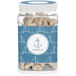 Rope Sail Boats Dog Treat Jar (Personalized)