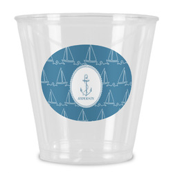Rope Sail Boats Plastic Shot Glass (Personalized)